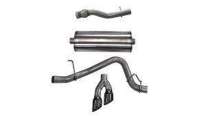GMC Yukon Denali XL Performance Exhaust - CORSA Performance - Cat-Back Single Side Exit with Twin 4.0in Black PVD Pro-Series Tips - Black - `15-`20 GMC Yukon Denali XL Performance Exhaust - CORSA Performance - Cat-Back Single Side Exit with Twin 4.0in Black PVD Pro-Series Tips - Black - `15-`20